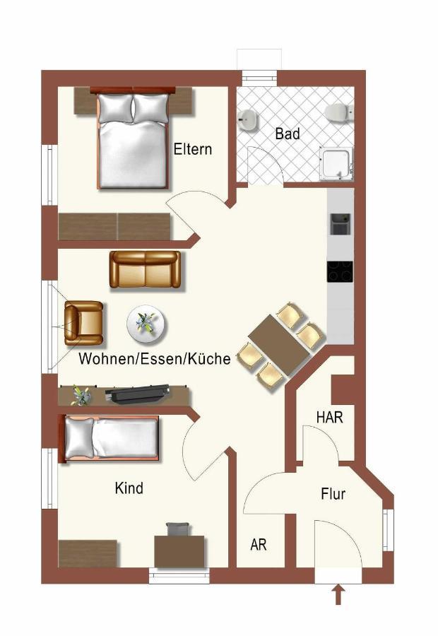 Haus Nordstern 1 Leilighet Heringsdorf  Eksteriør bilde